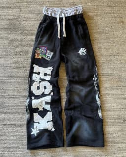 Y2K Streetwear Art Waffle Cat Baggy Pants Men Women Vintage Oversized Cotton Wide Leg Casual Lounge Joggers Fashion Summer Wear