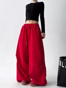 Women's Red Sweatpants Baggy Joggers Sports Dance Pants Harajuku Japanese 2000s Style Vintage Y2k Oversize Trousers Autumn 2025