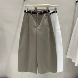 2026 Spring/summer Korean Fashion 9-inch Wide Leg Pants For Women High Waist Simple Balloon Pants Versatile Casual Pants