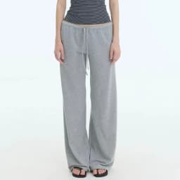 Deeptown Women Sweatpants Casual Y2k Low Rise Black Gray Baggy Sports Trousers Classic Basic Wide Leg Joggers Harajuku Fashion