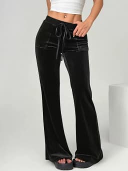 2025 Autumn and Winter Women's Micro Flared Pants Slim Fit and Slimming Casual Flared Pants Velvet Pants