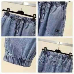 Ladies Cowboy Trousers High Quality Jeans Women Spring Autumn New Korean High-Elastic Waist Jiufen Points Harem Denim Pants