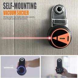 2 in 1 Drill Dust Collector & Laser Level 360° Rotatable Drilling Dust Collector Electric Self-mounting Vacuum Sucker Drilling