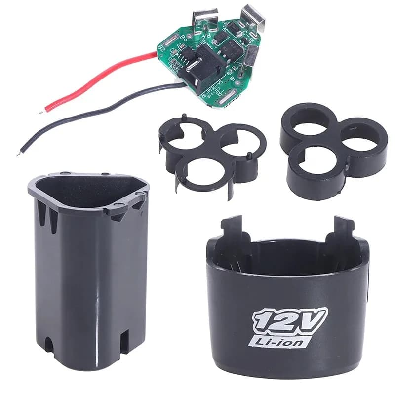 18650 Lithium Box Circuit Pack Shell Case Bracket Hand Drill Power Li-ion Battery Protection Board 3S 12V DC Electric Tool