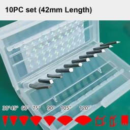 Tungsten Steel Engraving Knives Jewelry Pneumatic Carving Accessories Spatula Triangle Graver Metal Blades DIY Making Tools