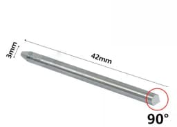 Tungsten Steel Engraving Knives Jewelry Pneumatic Carving Accessories Spatula Triangle Graver Metal Blades DIY Making Tools