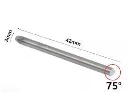 Tungsten Steel Engraving Knives Jewelry Pneumatic Carving Accessories Spatula Triangle Graver Metal Blades DIY Making Tools