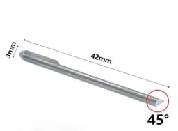Tungsten Steel Engraving Knives Jewelry Pneumatic Carving Accessories Spatula Triangle Graver Metal Blades DIY Making Tools