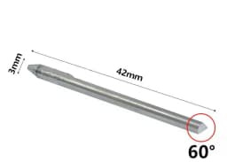 Tungsten Steel Engraving Knives Jewelry Pneumatic Carving Accessories Spatula Triangle Graver Metal Blades DIY Making Tools