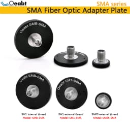 SMA Fiber Optic Adapter Plate Jumper Connector Adapter SMA Socket Flange SM1 Threaded Disc Coupling Cage Type Oeabt