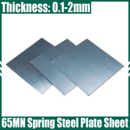 1PCS 65MN Spring Steel Strip Thickness 0.1-2mm Spring Steel Plate Quenched Manganese Steel Belt Good Elastic Spring Steel Sheet