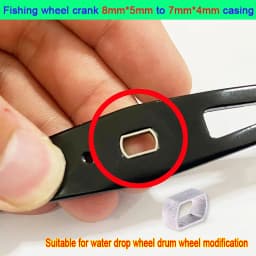 Fishing Reel Handle Accessory Bait Casting Reel Handle Shaft Hole Size Adjustment Part For Casting Fishing Reels