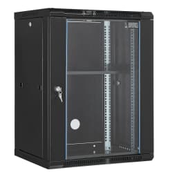 SucceBuy 15U Wall Mount Server Cabinet 500lbs Max Ground-mounted Load Capacity Network Rack Enclosure for IT A/V Devices