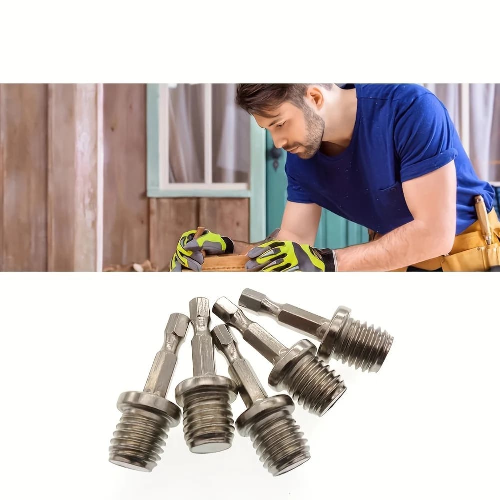 2pcs Outer Conversion Rod M10+M14 Hex Socket Adapter Converter Impact Power Drill Sockets Adapter Chuck Hex Shank Converter