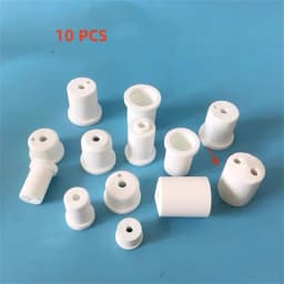 10PCS Ceramic Insulating Beads Ceramic Sleeve T-Casing Electric Heating Tube High Temperature Insulating Ceramic Plug
