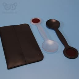 Maddox Occluder Pack 2 Pieces in Leather Pocket | 45 Degree Angled | Black and Translucent Occluder
