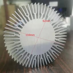 110x62mm Aluminum Round Heat Sink Radiator Heatsink for IC LED Cooling Electronic Cooler Chipset Heat Dissipation