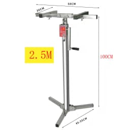 【Hot】2.1M Wall Cabinet Mounting Bracket Hand Cranked Electric Dual-purpose Stainless Steel 100KG Load-bearing Lifting Platform