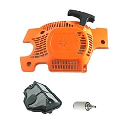 Backlash Pull Starter and Air Fuel Filter Kit Compatible with For HS 36 41 136 137 141 142 for Outdoor Equipment