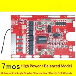 1Pcs Li-battery Protection Board 21V 7MOS For Electric Tools With Balancing Circuit And Temperature Protection
