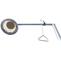 304 Stainless Steel Composite Emergency Shower Eyewash，Factory Inspection Vertical Double Eye Washing Shower Set