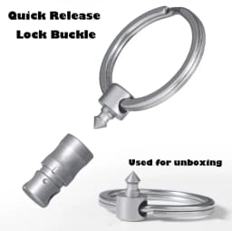 Titanium Alloy Quick Release Keychain 360° Rotatable unboxing Buckle Anti Stripping Dog walking Lightwei Safety With Lock design