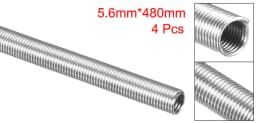 Uxcell 4pcs AC220V 3000W 2500W 1200W Kiln Furnace Heating Coils Heater Wire High Resistance Restring Heating Element Coil 820mm