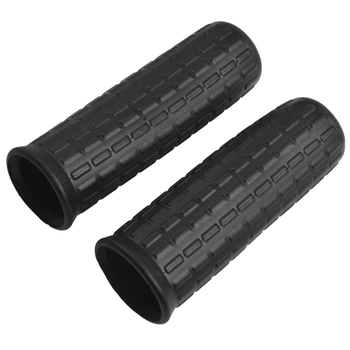 2Pcs Wheelbarrow Rubber Handles Round Tubes Black Replacement Handles Rubber Round Hole Handle Tool PVC Anti Slip Rubber Sleeve