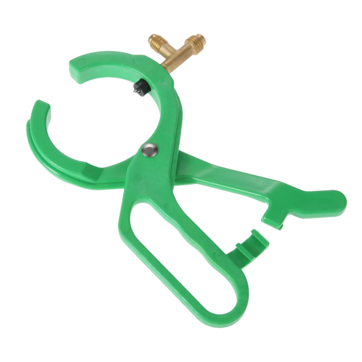 2-in-1 Side Punch AC Bottle Opener for R22 R12 R134A Refrigerant Dispense Can Tap 1/4 SAE & 1/2 Refrigerant Manifold System Tool