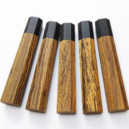 1piece Golden sandalwood+ Ebony Octagonal Knife Handle for DIY Semi-finished Damascus Knife Handle Material Kitchen Knife Handle