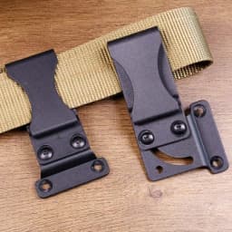 90 Degree Rotated Loop Clamp With Hardware Black Plastic Belt Clip Swivel For Kydex Holster Scabbard Tool Parts