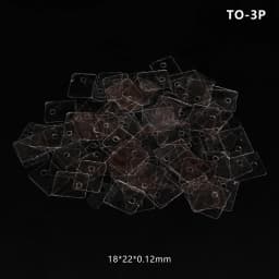 100Pcs 13*18*0.12/18*22*0.12mm TO-220 Mica Insulation Pad Heat Insulation To-220 Insulation Pads Silicone Mica Sheet Insulation