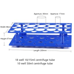 1Pc 10/15/50ml Centrifugal Test Tube Rack Test Tubing Rack Holder School Supply Equipment Multifunctional Test Tube Rack