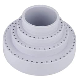 Large-sized Grey Plastic Rotatable Storage Box with 116 Holes, Plastic Tool Box for Drill Bits, Drill Needles, Grinding Heads an