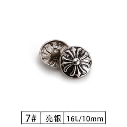 10Pcs High-Grade Metal Buttons Fashionable Retro Hand-Sewn Buttons Retro Cufflinks Decorative Buttons