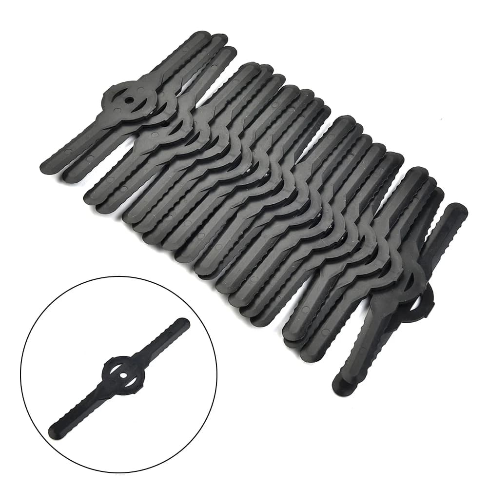20Pcs Grass Trimmer Blades For Cutting Head Blade Of Lawn Mower Trimmers Garden Tool Parts Accessories Plastic Replacement
