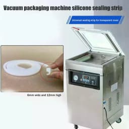 400/500/600 Vacuum Machine Sealing Strip Silicone Vacuum Food Packaging Machine Accessories Rubber Sealing Ring 6*12