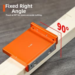 Aluminum Alloy 90 Degree Saw Guide - Right Angle Woodworking Cutting Positioning Tool with Strong Magnetic Base