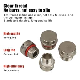 304 Stainless Steel Air Vent Valve Waterproof Screw In Breather Vent Valve M5 M6 M8 M10 M12 M14 M16 M18 M20 Automatic Venting