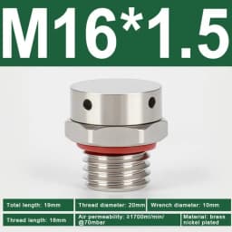 304 Stainless Steel Air Vent Valve Waterproof Screw In Breather Vent Valve M5 M6 M8 M10 M12 M14 M16 M18 M20 Automatic Venting