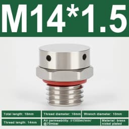 304 Stainless Steel Air Vent Valve Waterproof Screw In Breather Vent Valve M5 M6 M8 M10 M12 M14 M16 M18 M20 Automatic Venting