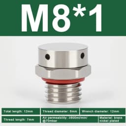304 Stainless Steel Air Vent Valve Waterproof Screw In Breather Vent Valve M5 M6 M8 M10 M12 M14 M16 M18 M20 Automatic Venting