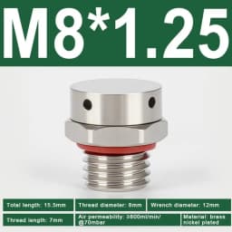 304 Stainless Steel Air Vent Valve Waterproof Screw In Breather Vent Valve M5 M6 M8 M10 M12 M14 M16 M18 M20 Automatic Venting