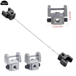 2PCS/SET Scroll Saw Blades Holders Pin-Less Blade Clamps Upper/Lower Blade Holder Scroll Saw Blade Conversion Kit