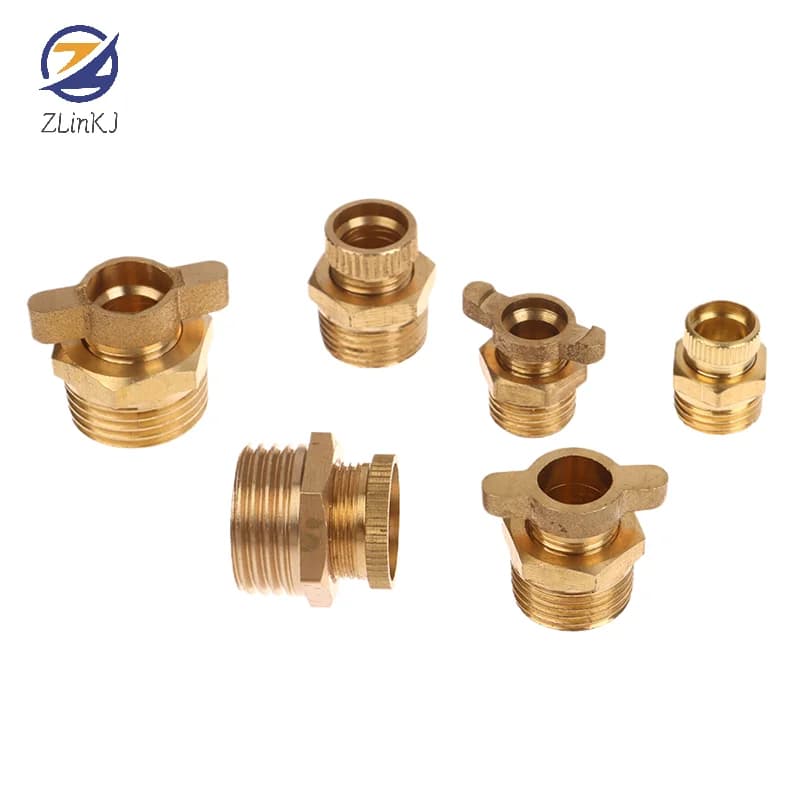 1/4 3/8 1/2 Brass Drain Valve Air Compressor Drain Valve For Air Compressor Tank Replacement Part