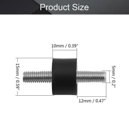1 Pc Rubber Vibration Isolator Mount Male Anti For M3 M5 M6 Car Bobbin Isolator Damperm Car Bobbin Rubber Mounts Male Tools