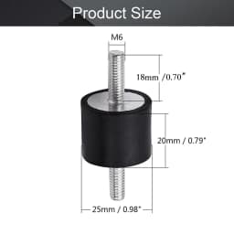 1 Pc Rubber Vibration Isolator Mount Male Anti For M3 M5 M6 Car Bobbin Isolator Damperm Car Bobbin Rubber Mounts Male Tools