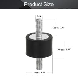 1 Pc Rubber Vibration Isolator Mount Male Anti For M3 M5 M6 Car Bobbin Isolator Damperm Car Bobbin Rubber Mounts Male Tools