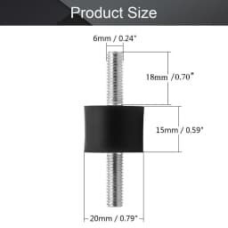 1 Pc Rubber Vibration Isolator Mount Male Anti For M3 M5 M6 Car Bobbin Isolator Damperm Car Bobbin Rubber Mounts Male Tools