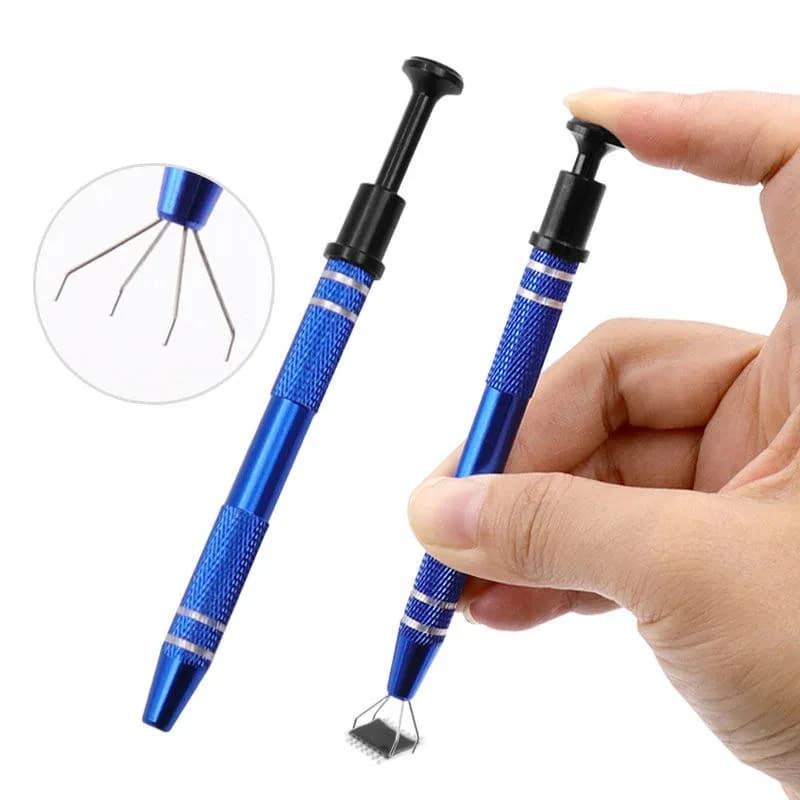4-Claw IC Chip Extractor Remover Tool Precision Parts Grabber Extractor Pick Up Puller for Electronic Component Nuts Repair Tool